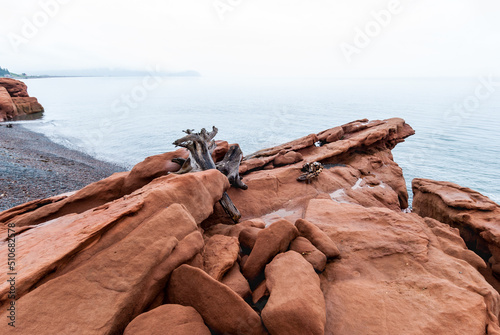 Red rocks of Cape Chignecto.