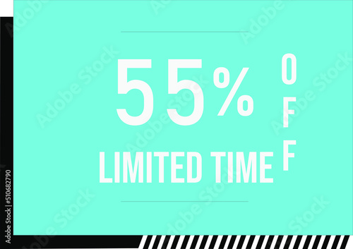 55 percent off with vector off square format