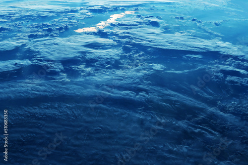 Fototapeta Naklejka Na Ścianę i Meble -  Earth's atmosphere from space. Elements of this image furnished by NASA