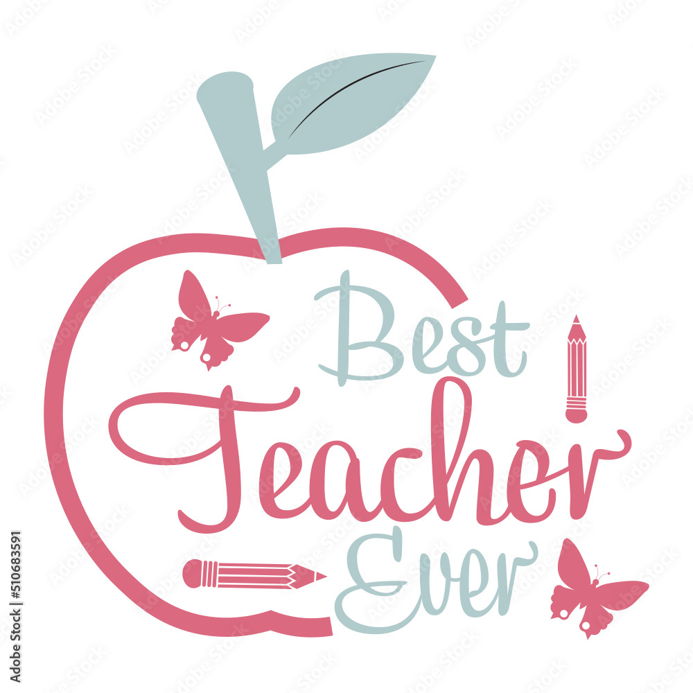 apple best teacher ever svg, Teacher Svg Bundle, teacher svg png, teach
