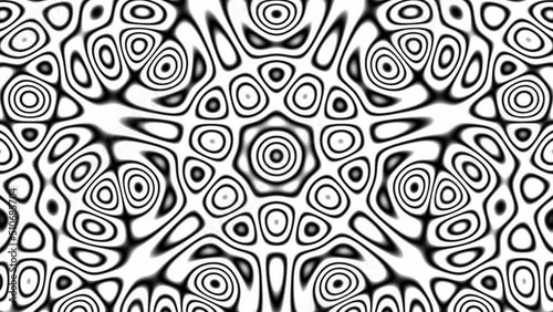 Expanding concentric shapes in perfect seamless loop (4K 3840x2160 30fps).