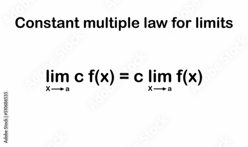 Constant multiple law for limits in mathematics