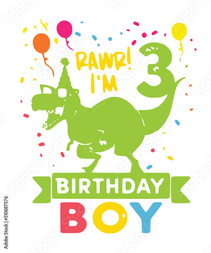 3rd Birthday dinosaur svg, three rex svg, 3rd Birthday Svg, 3 years, 3 REX SVG, birthday svg, T-Rex birthday boys and girls svg, Kids Svg

