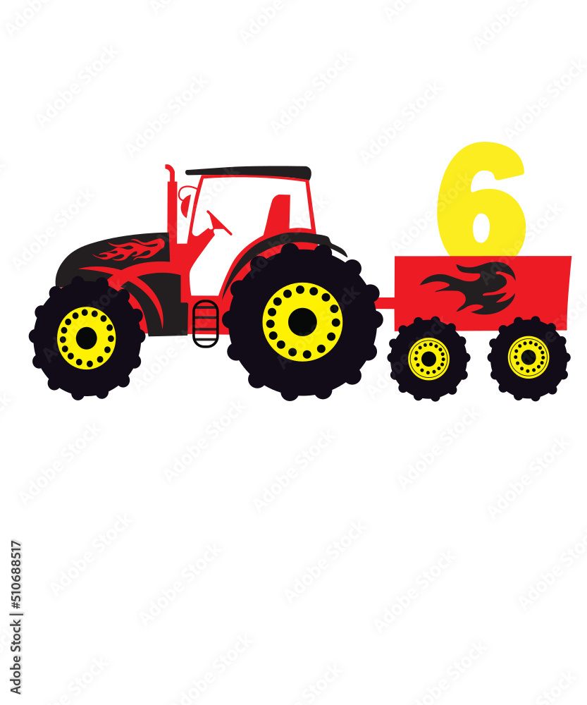 Tractor birthday boy svg, birthday boy girl svg png, tractor svg, farm
