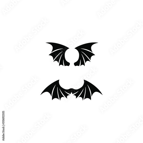 bat wing vector illustration for icon, symbol or logo 