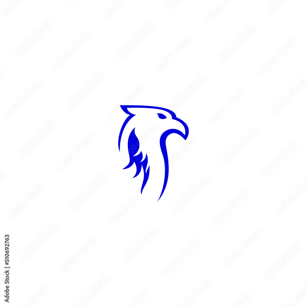 Fototapeta premium eagle head vector illustration for icon, symbol or logo. bird head template logo