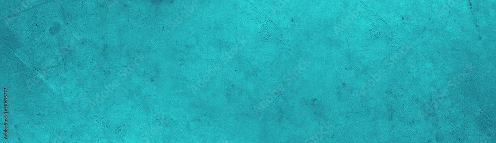 Blue textured concrete wide background
