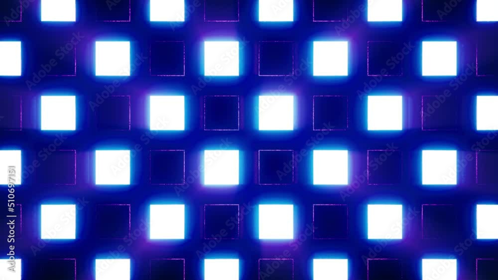 Shining Neon Color Square Metallic Light Lamps Shining Neon Color Square Metallic Light Lamps
