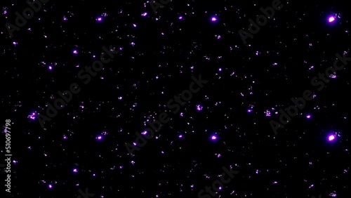 Falling Purple Spark Particles Overlay Background photo