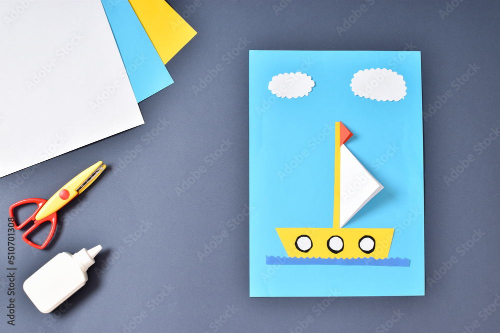 DIY a boat with your own hands from colored paper. Step-by-step photo instruction. Step 8. DIY a boat with your own hands from colored paper. Step-by-step photo instruction. Step 8.
