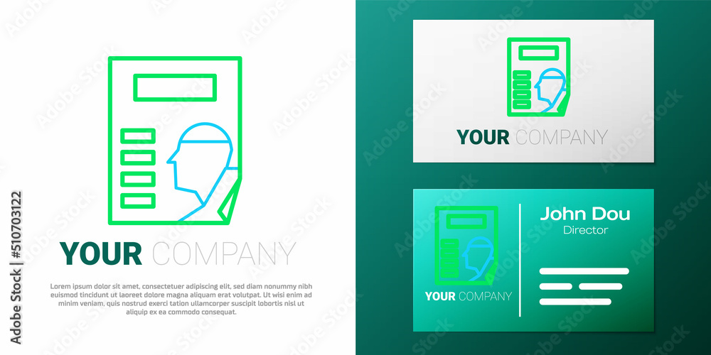 Line Cinema poster icon isolated on white background. Colorful outline concept. Vector Line Cinema poster icon isolated on white background. Colorful outline concept. Vector