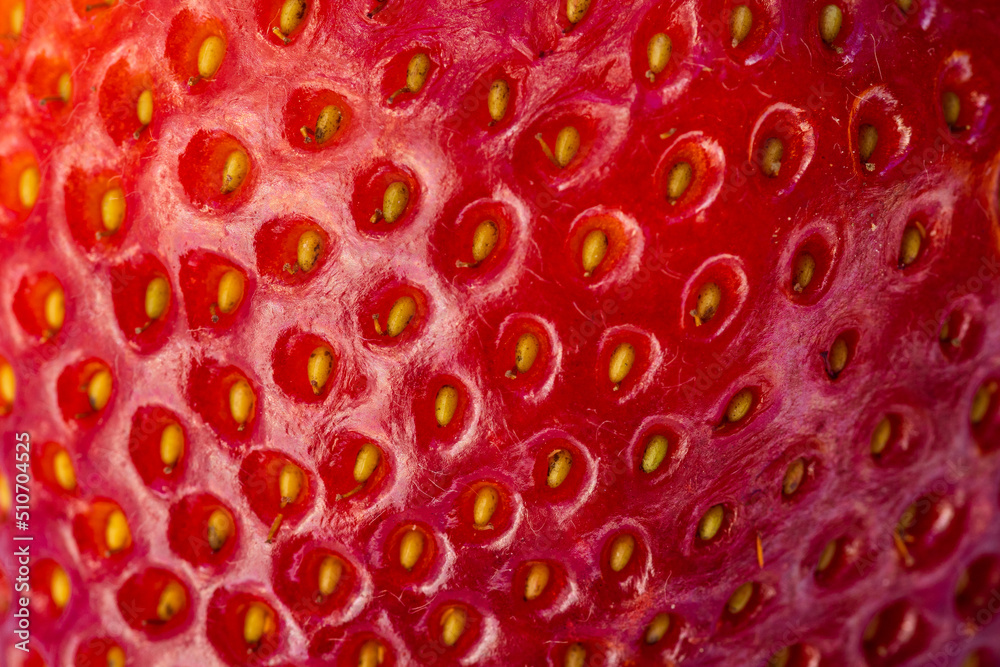 Strawberry macro with detail Strawberry macro with detail