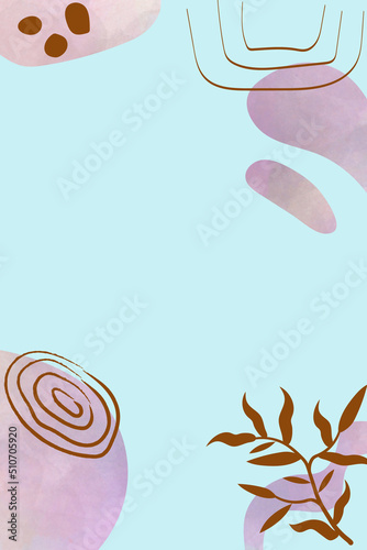 Watercolor boho style. Textural abstraction for the design of covers, booklets. invitations.