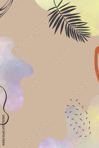 Watercolor boho style. Textural abstraction for the design of covers, booklets. invitations.
