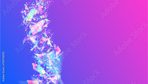 Cristal Glare. Digital Foil. Bokeh Confetti. Transparent Background. Metal Vaporwave Decoration. Webpunk Art. Blue Blur Texture. Party Prism. Purple Cristal Glare