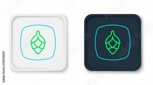 Line Hop icon isolated on white background. Colorful outline concept. Vector