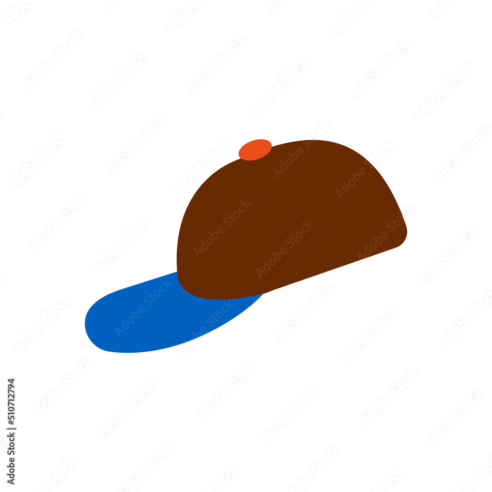 cap illustration on white background cap illustration on white background
