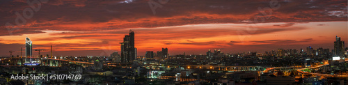 Bangkok's metropolis comes alive in twilight time.