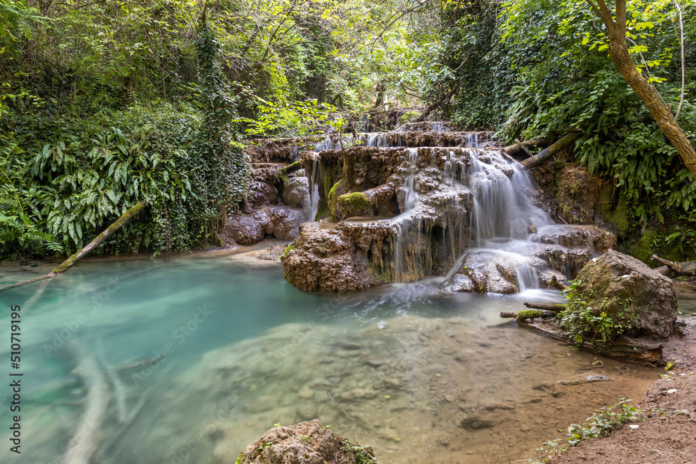 Naklejka premium Amazing view of Krushuna Waterfalls, Bulgaria