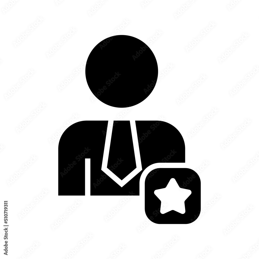 Obraz premium favorite man icon or logo isolated sign symbol vector illustration - high quality black style vector icons