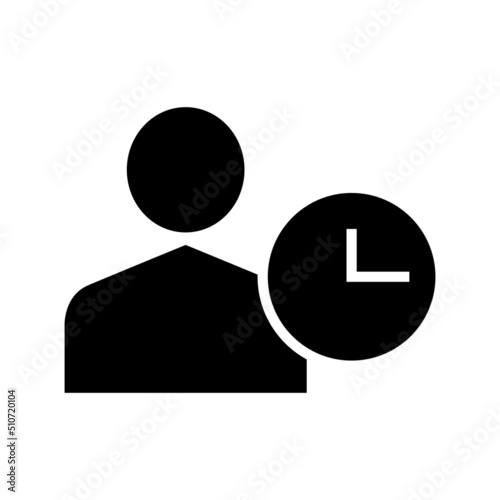 work time icon or logo isolated sign symbol vector illustration - high quality black style vector icons 