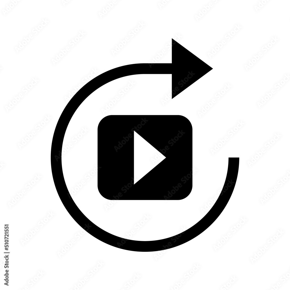 repeat video icon or logo isolated sign symbol vector illustration - high quality black style vector icons
repeat video icon or logo isolated sign symbol vector illustration - high quality black style vector icons