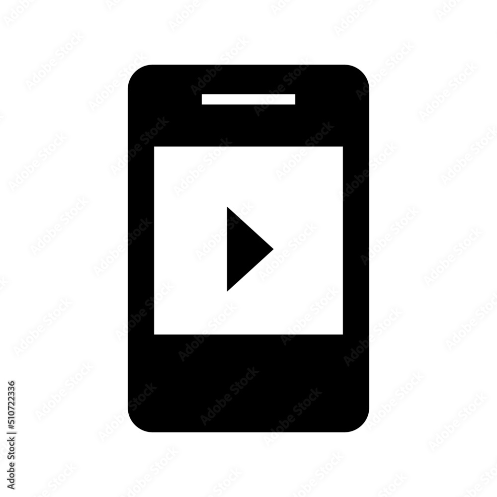 youtube app icon or logo isolated sign symbol vector illustration - high quality black style vector icons
