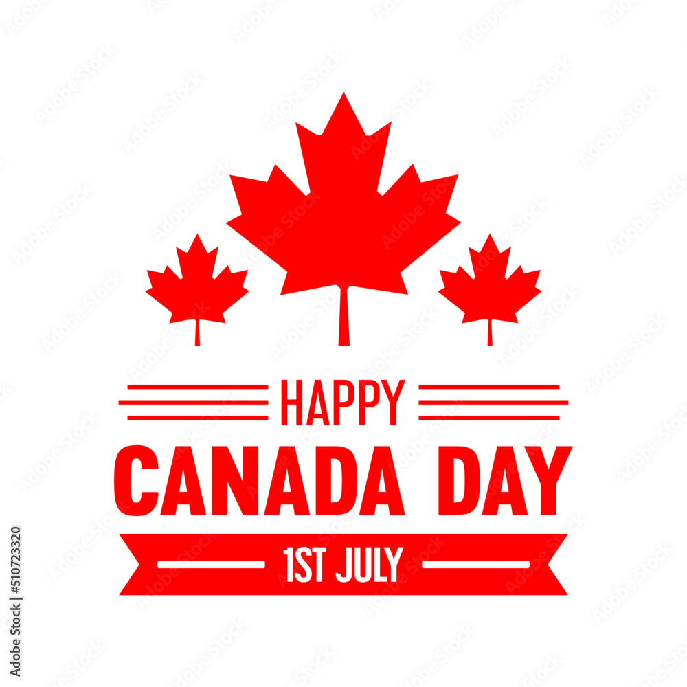 canada independence day greeting design on isolated background canada independence day greeting design on isolated background