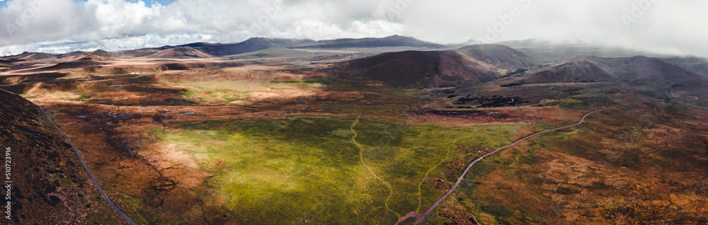 panorama of the andean mountains