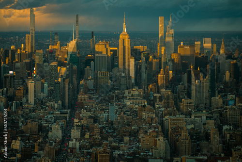 New York City  Skyline Sunset