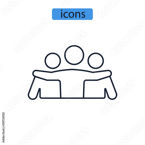 empathy icons  symbol vector elements for infographic web