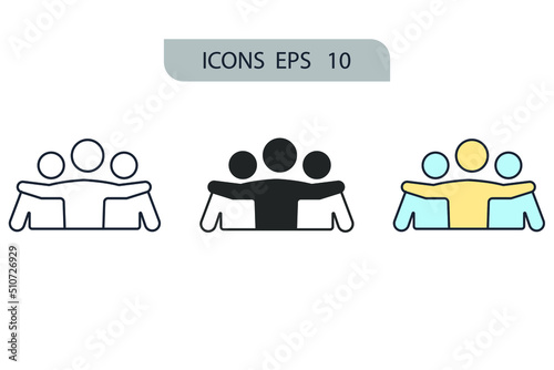 empathy icons  symbol vector elements for infographic web