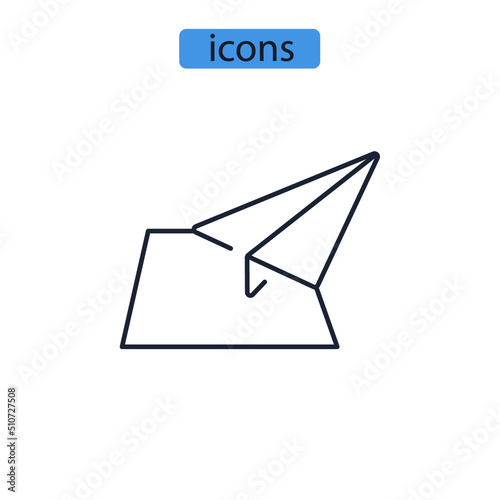 direction icons  symbol vector elements for infographic web