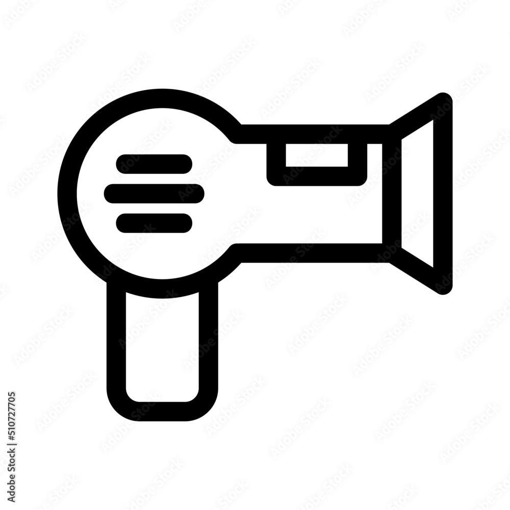 hair dryer icon or logo isolated sign symbol vector illustration - high quality black style vector icons

