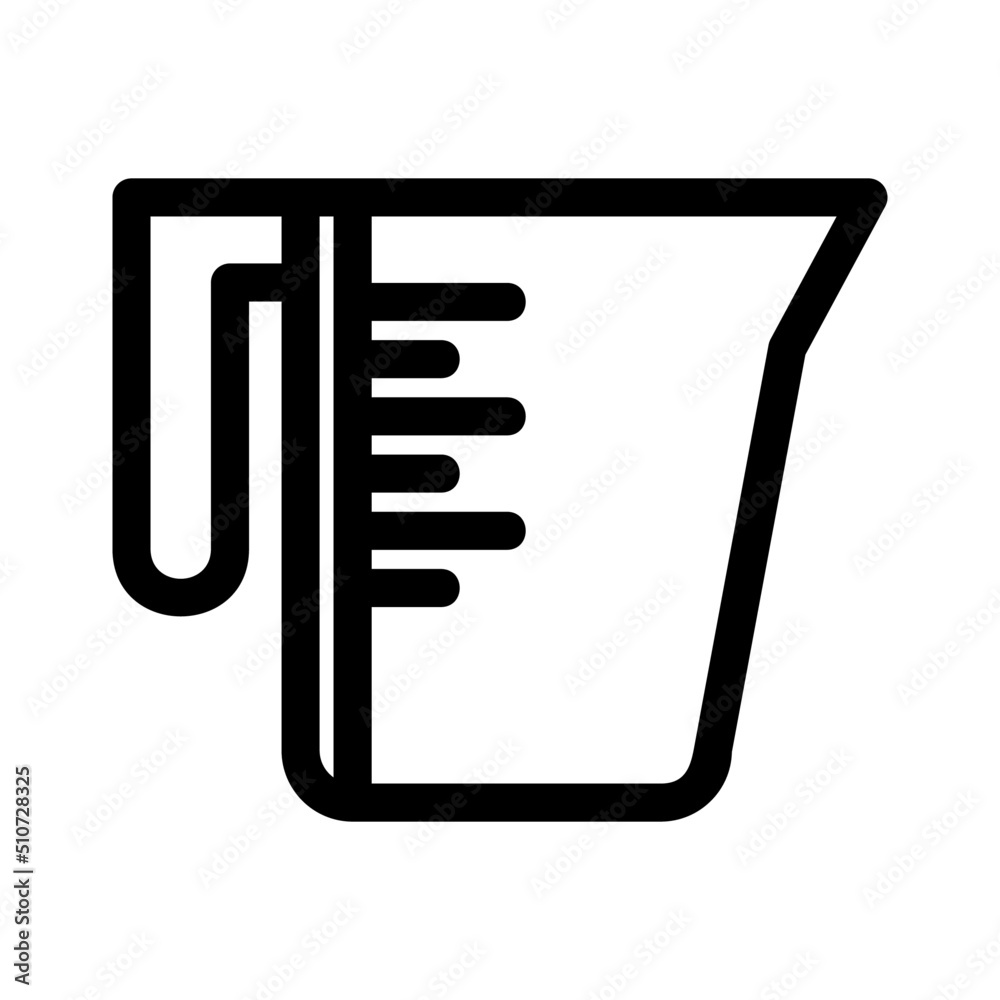 measure glass icon or logo isolated sign symbol vector illustration - high quality black style vector icons
