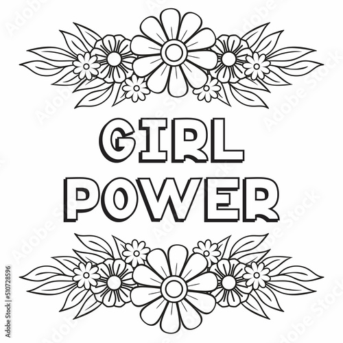 Girl Power Vector Illustration