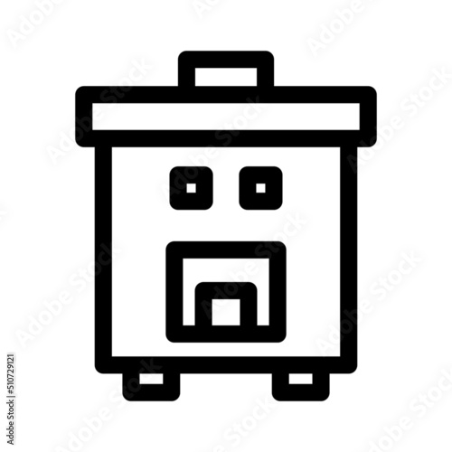 rice cooker icon or logo isolated sign symbol vector illustration - high quality black style vector icons  © EKOSOFIYANTONO