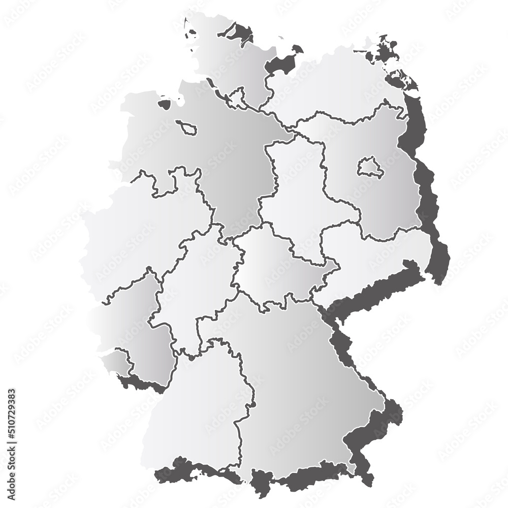 ドイツ　地図　シルエット　アイコン
