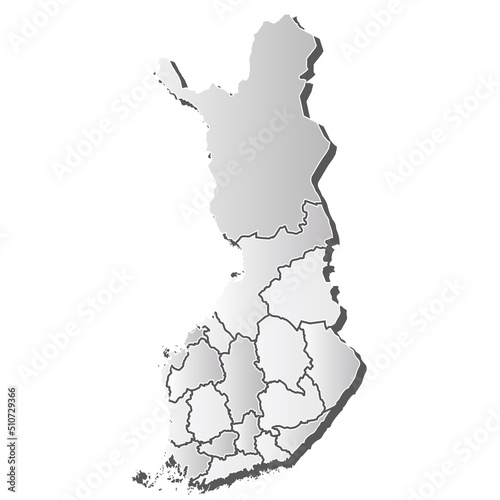 フィンランド 地図 シルエット アイコン