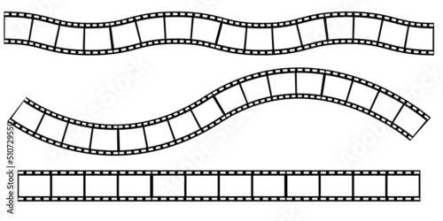 Retro film. Edge frame. Video frame icon. Clipart image. Vector illustration. stock image.