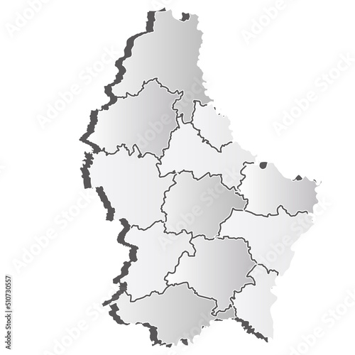 ルクセンブルグ 地図 シルエット アイコン