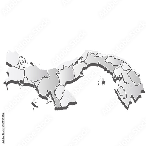 パナマ　地図　シルエット　アイコン