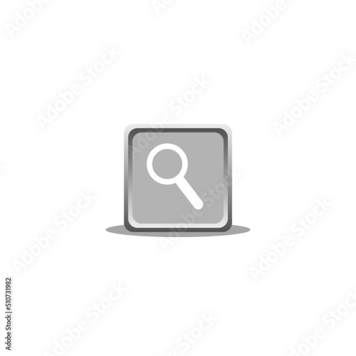 Magnifier vector icon. Magnification symbol design. Magnification icon concept for web and mobile