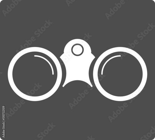 binoculars icon , vector illustration , flat design.eps