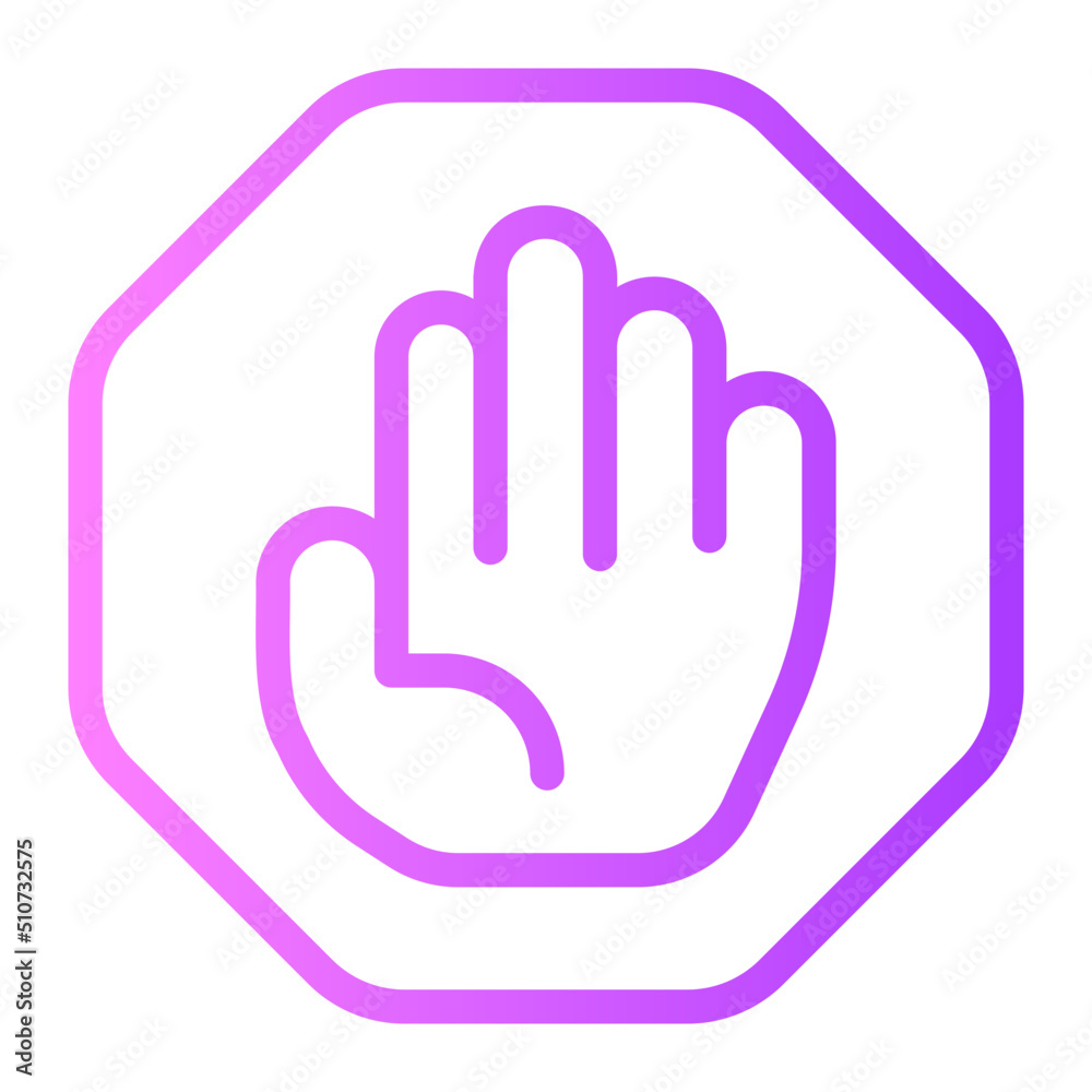 restricted area gradient icon restricted area gradient icon