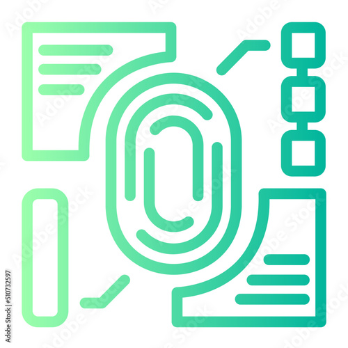 biometric gradient icon