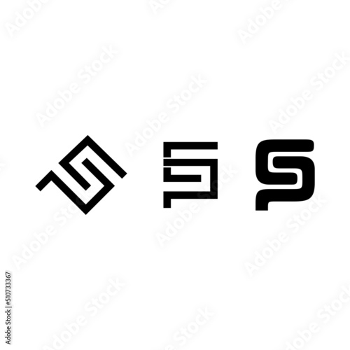 SP logo , letter SP logo design , abstract sp logo , clean and modern logo style . vector illustration © GRAY