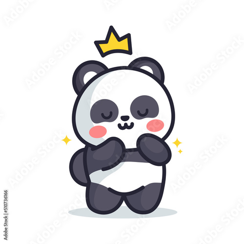 panda is posing cute and adorable