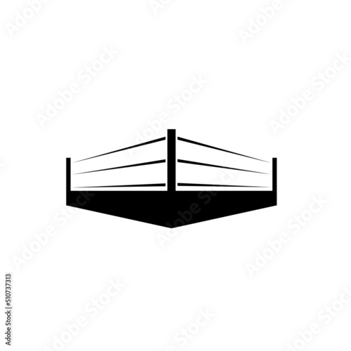 simple boxing ring icon illustration design