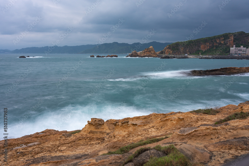 Marine erosion and weathering landform of Yeliu Geopark, Taiwan